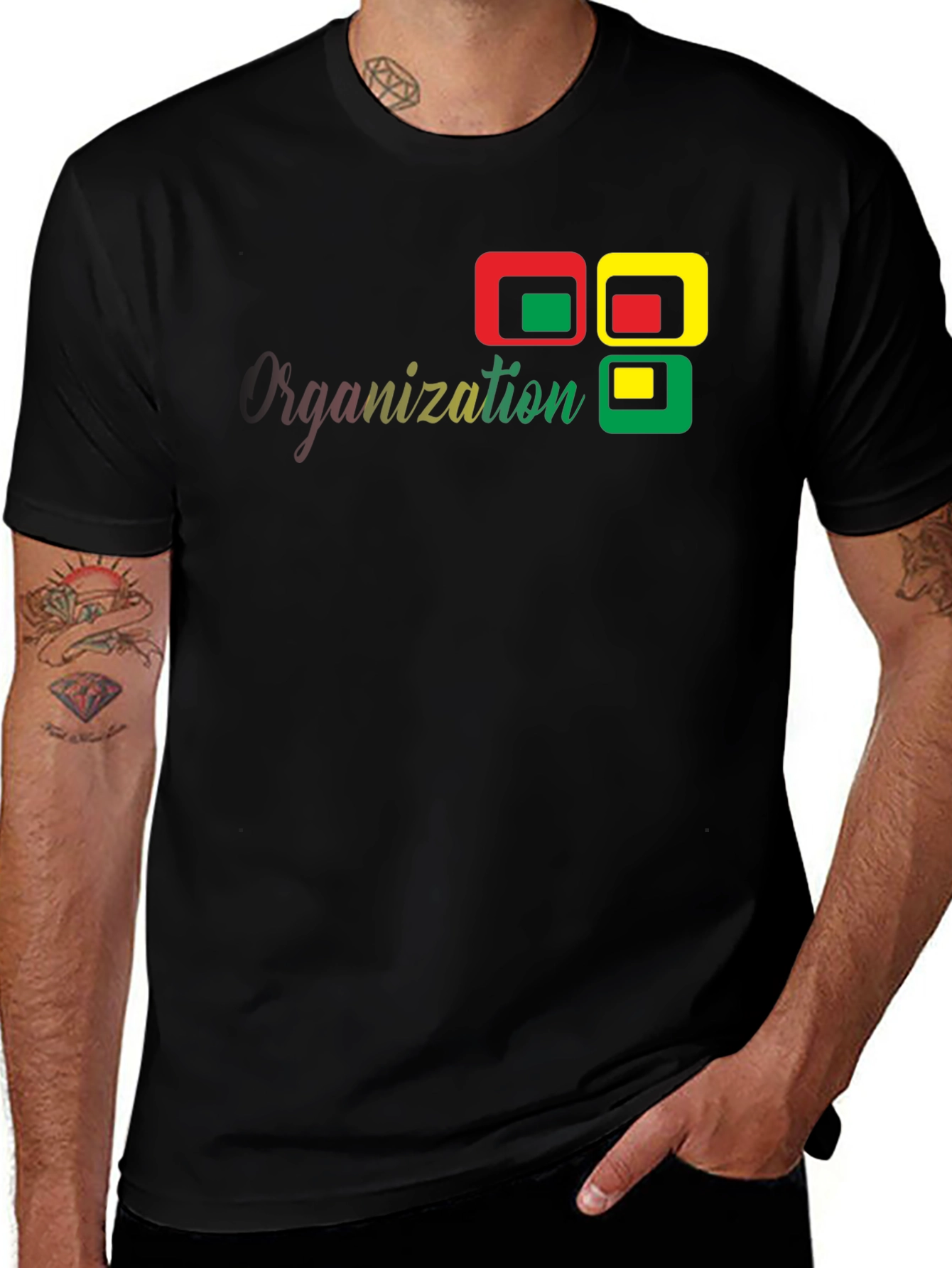 Organization Graphic Black T-Shirt