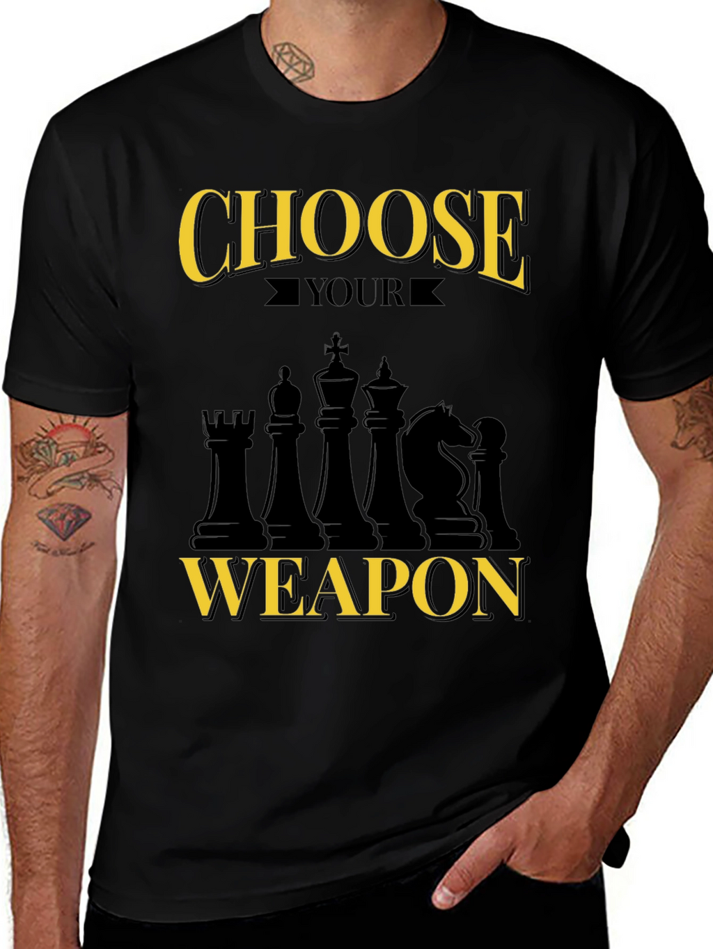 Chess Weapon Graphic Tee - Choose Your Weapon T-Shirt