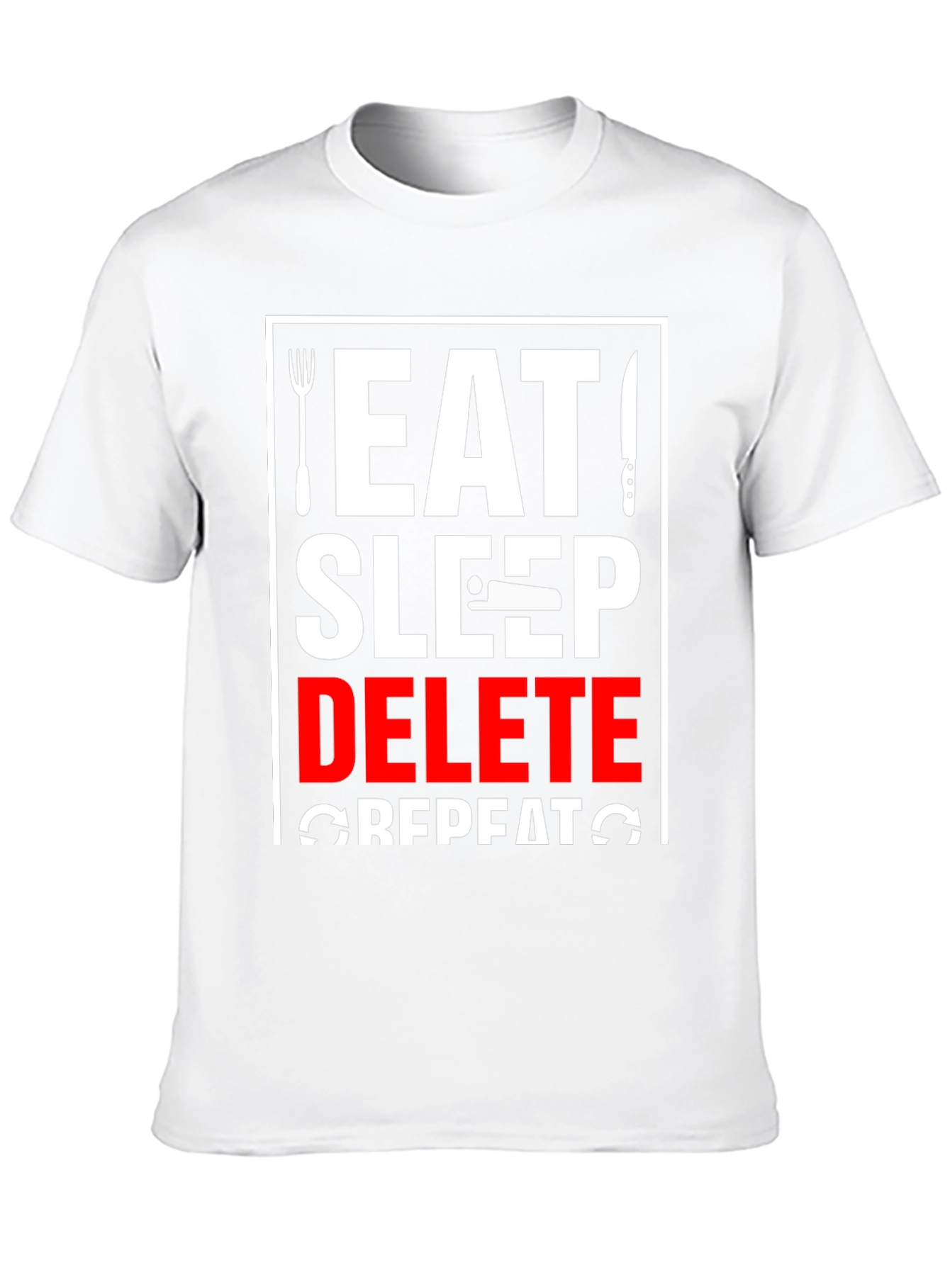 Eat Sleep Delete Repeat Graphic Tee
