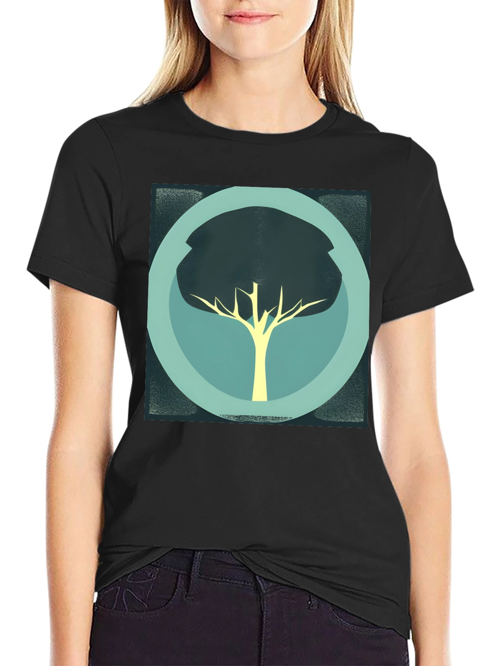 Abstract Tree Graphic T-Shirt - Modern Design