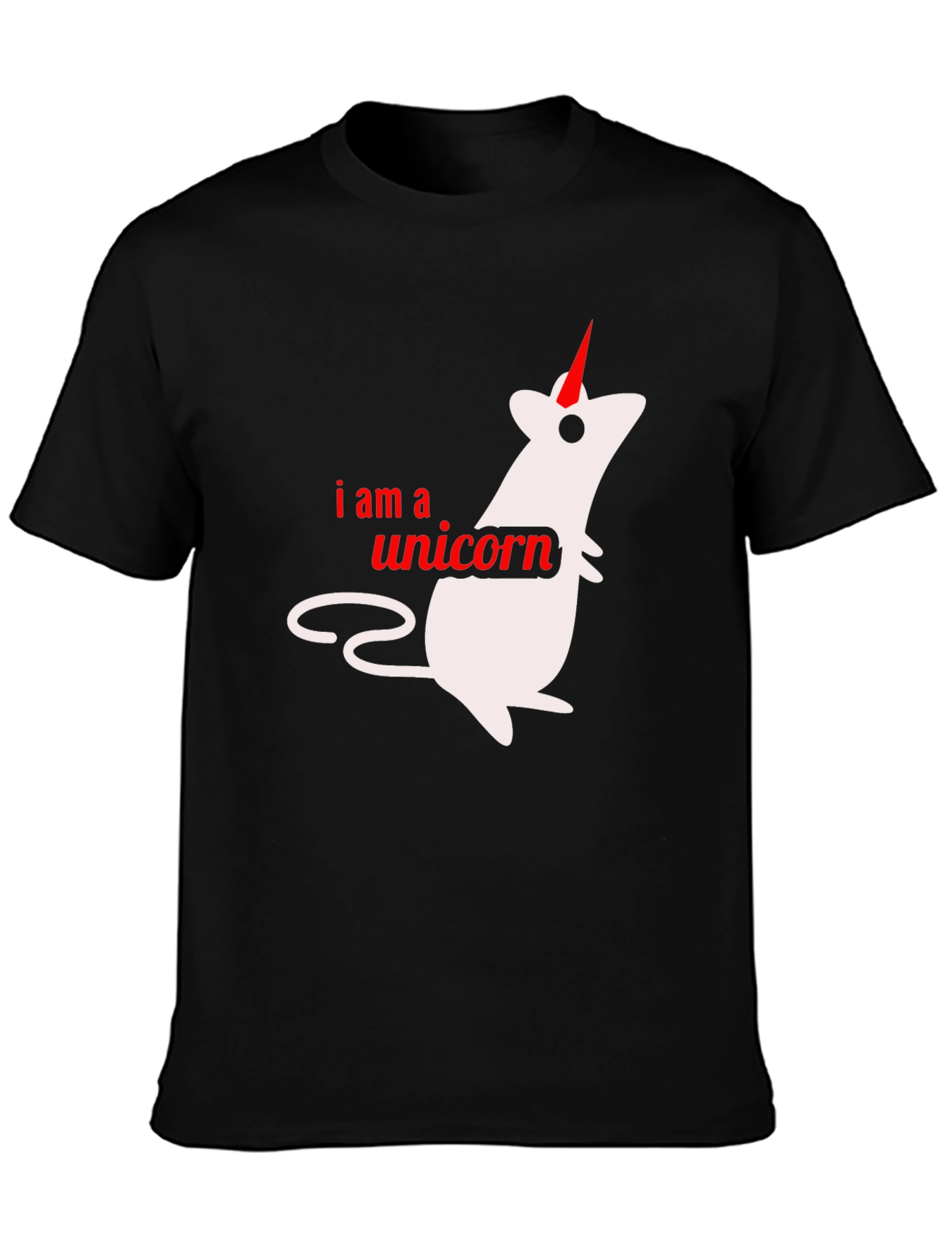 I Am A Unicorn Black T-Shirt