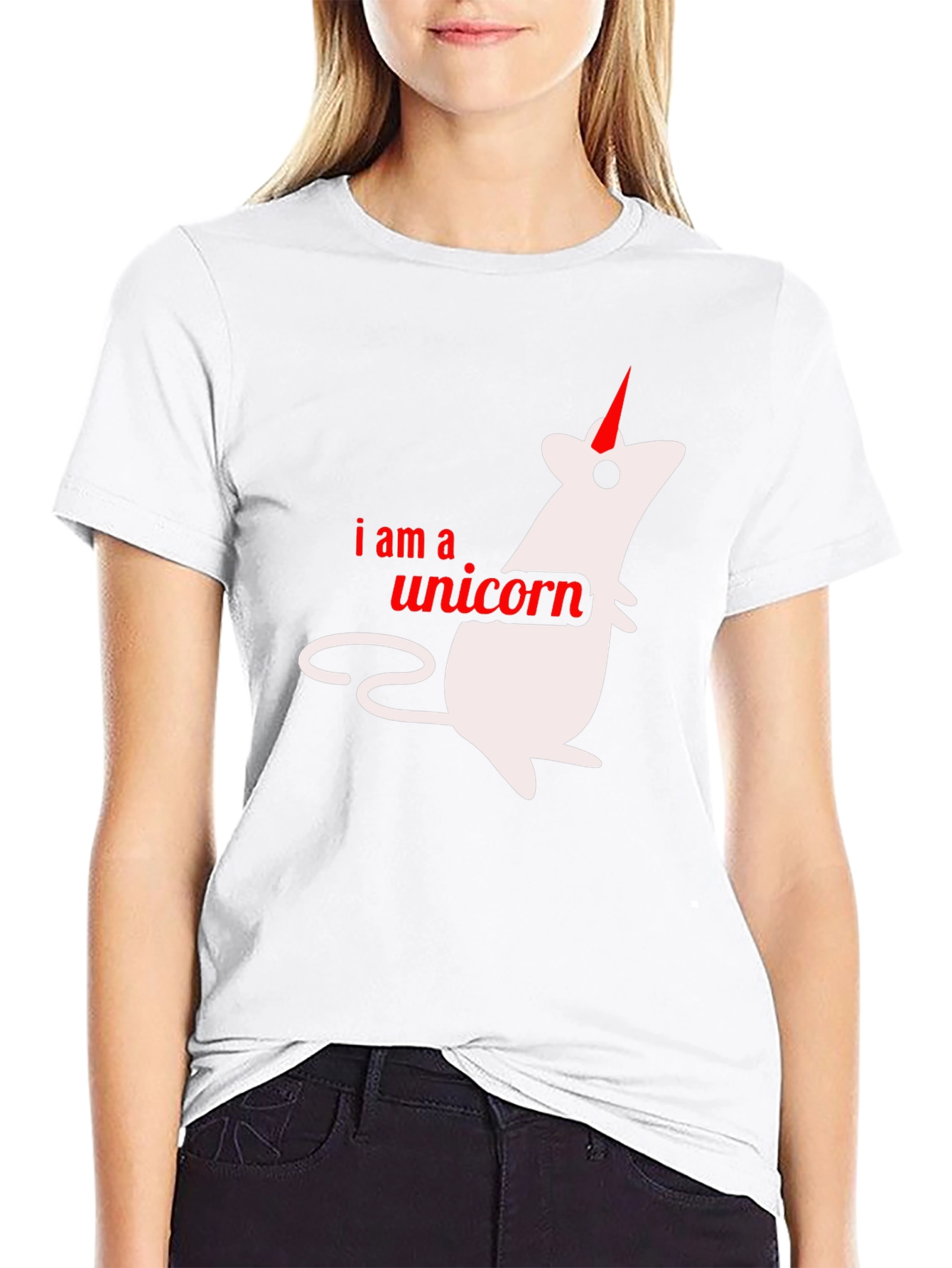 I Am A Unicorn Black T-Shirt
