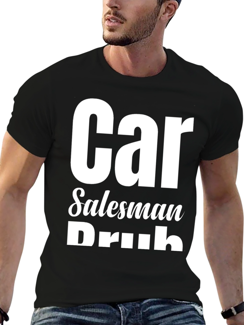 Car Salesman Drunk Funny Graphic T-Shirt