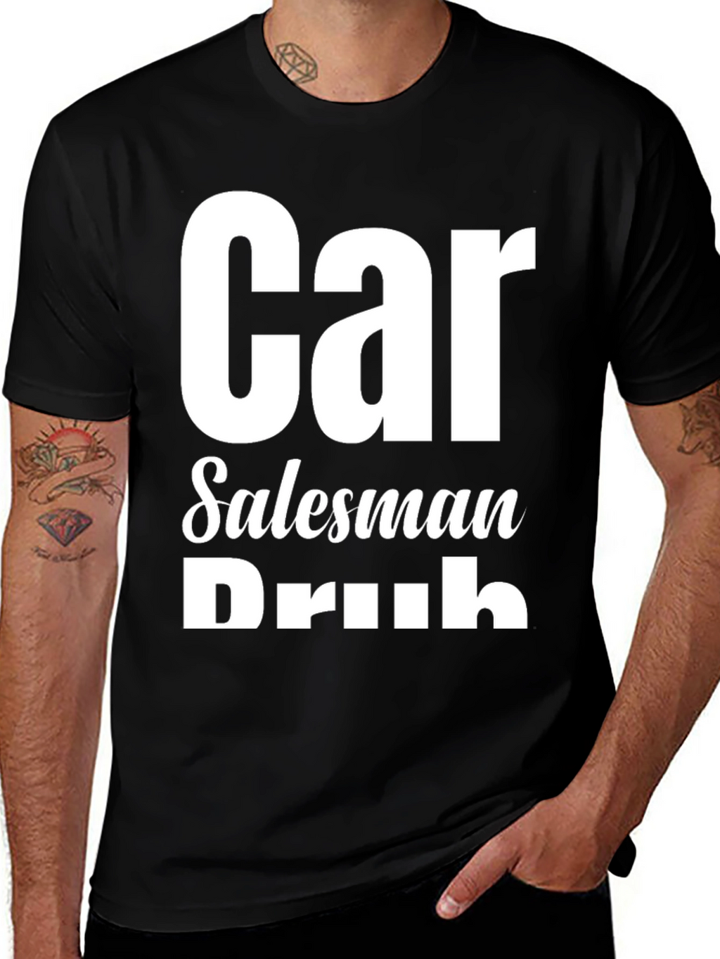 Car Salesman Drunk Funny Graphic T-Shirt