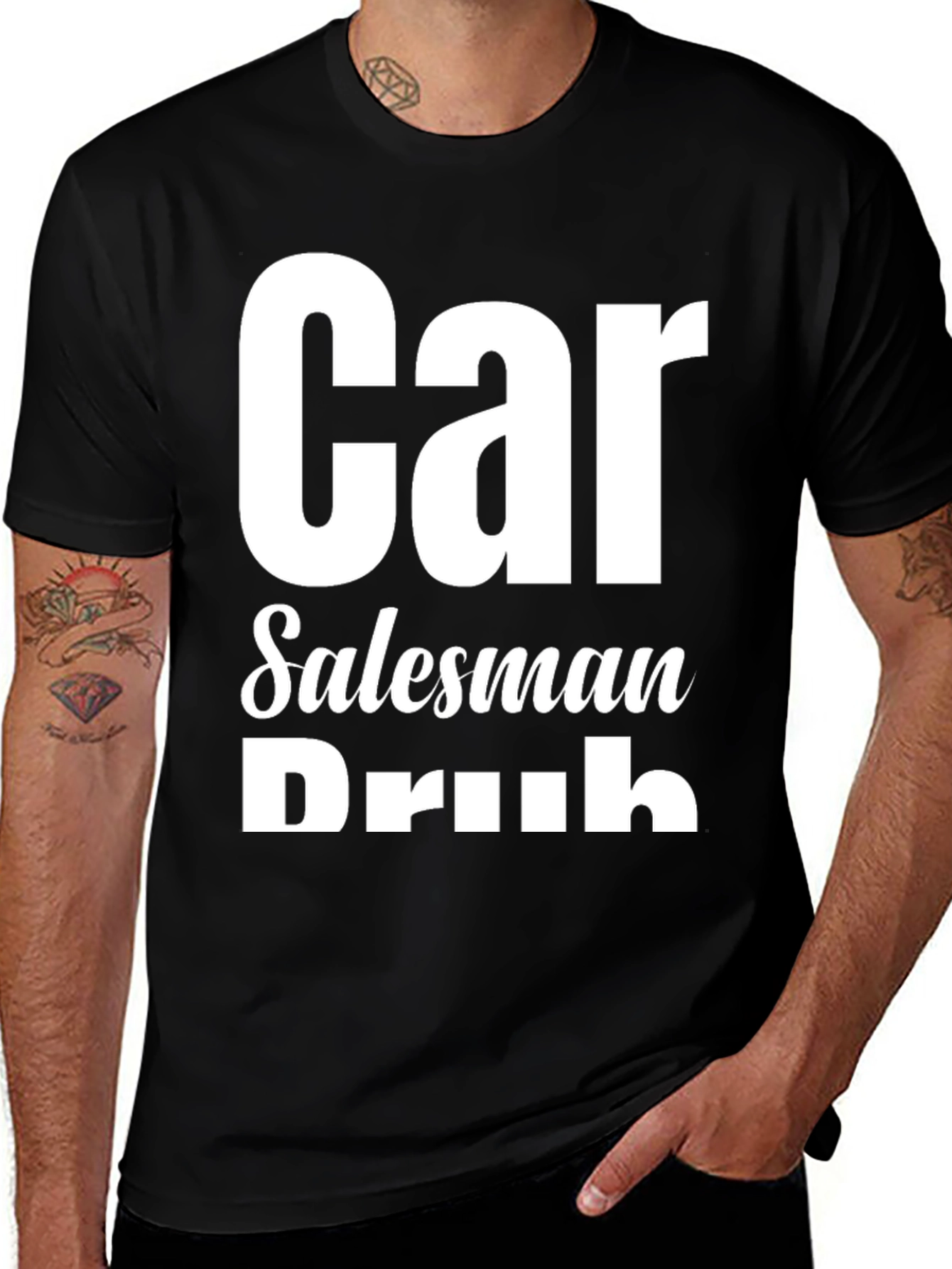 Car Salesman Drunk Funny Graphic T-Shirt