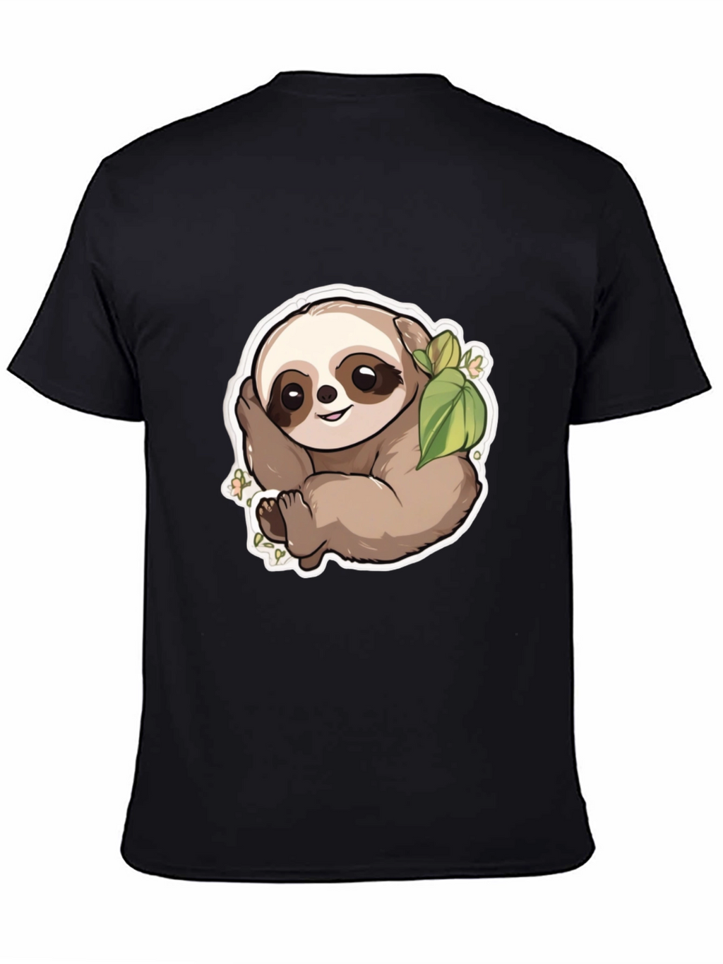Cute Sloth Graphic T-Shirt - Unisex Black Tee