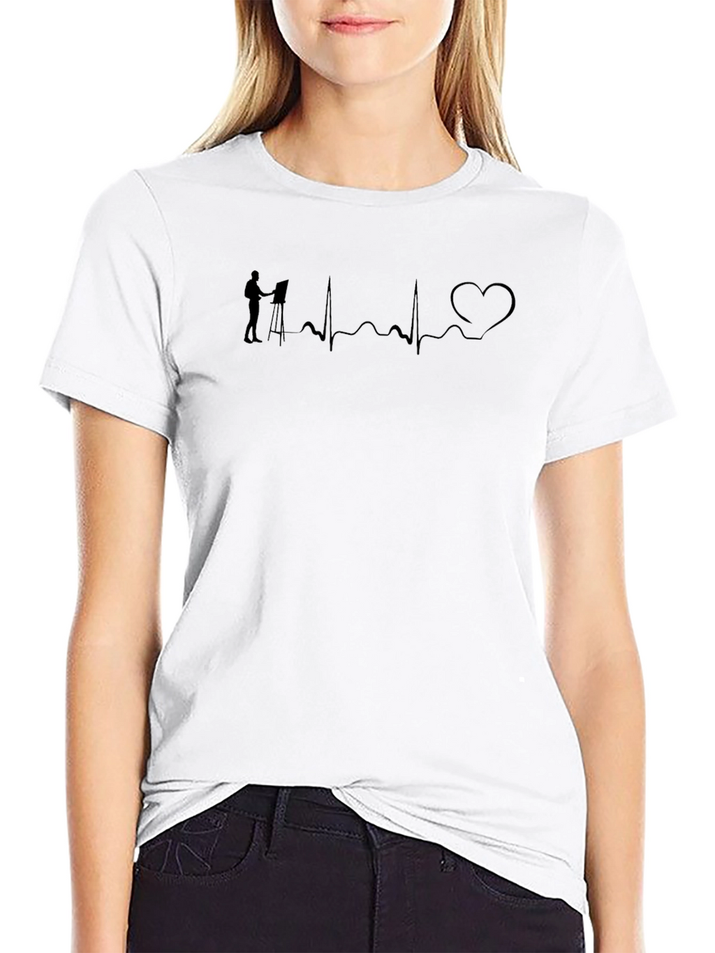 Artist Heartbeat Black T-Shirt