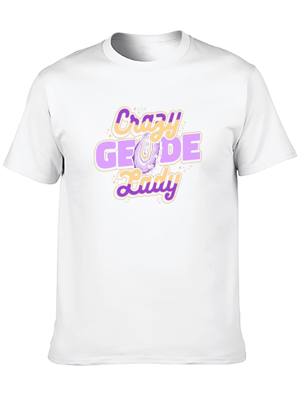 Crazy Geode Lady T-Shirt - Rockhound Tee