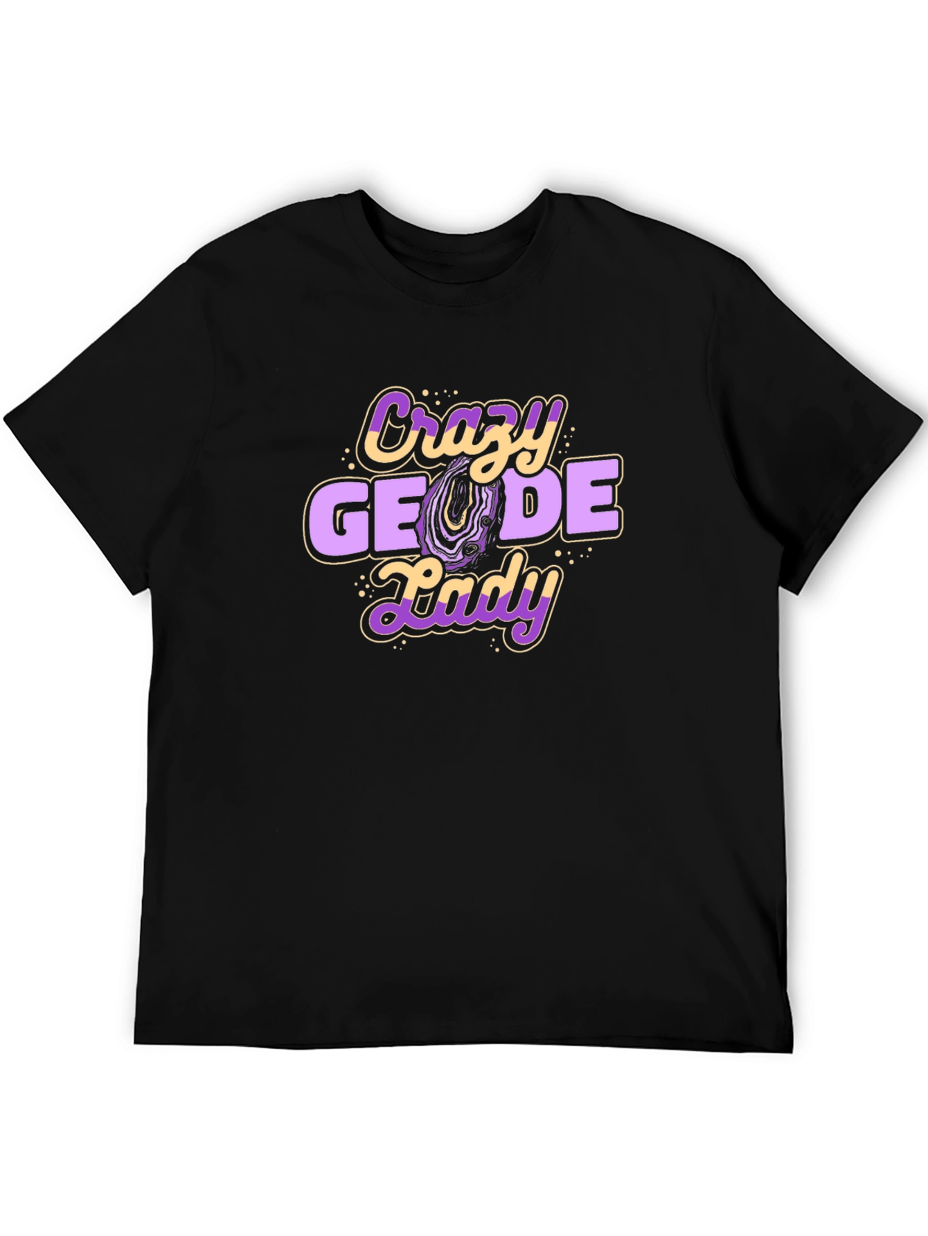 Crazy Geode Lady T-Shirt - Rockhound Tee