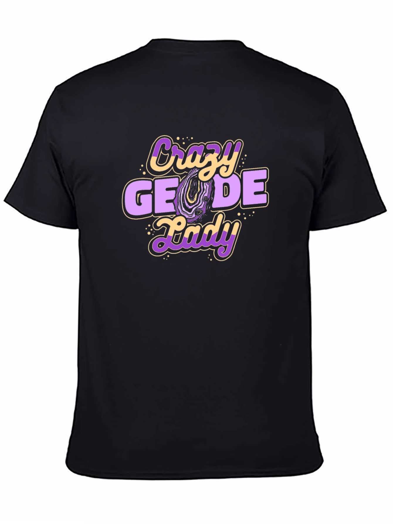 Crazy Geode Lady T-Shirt - Rockhound Tee