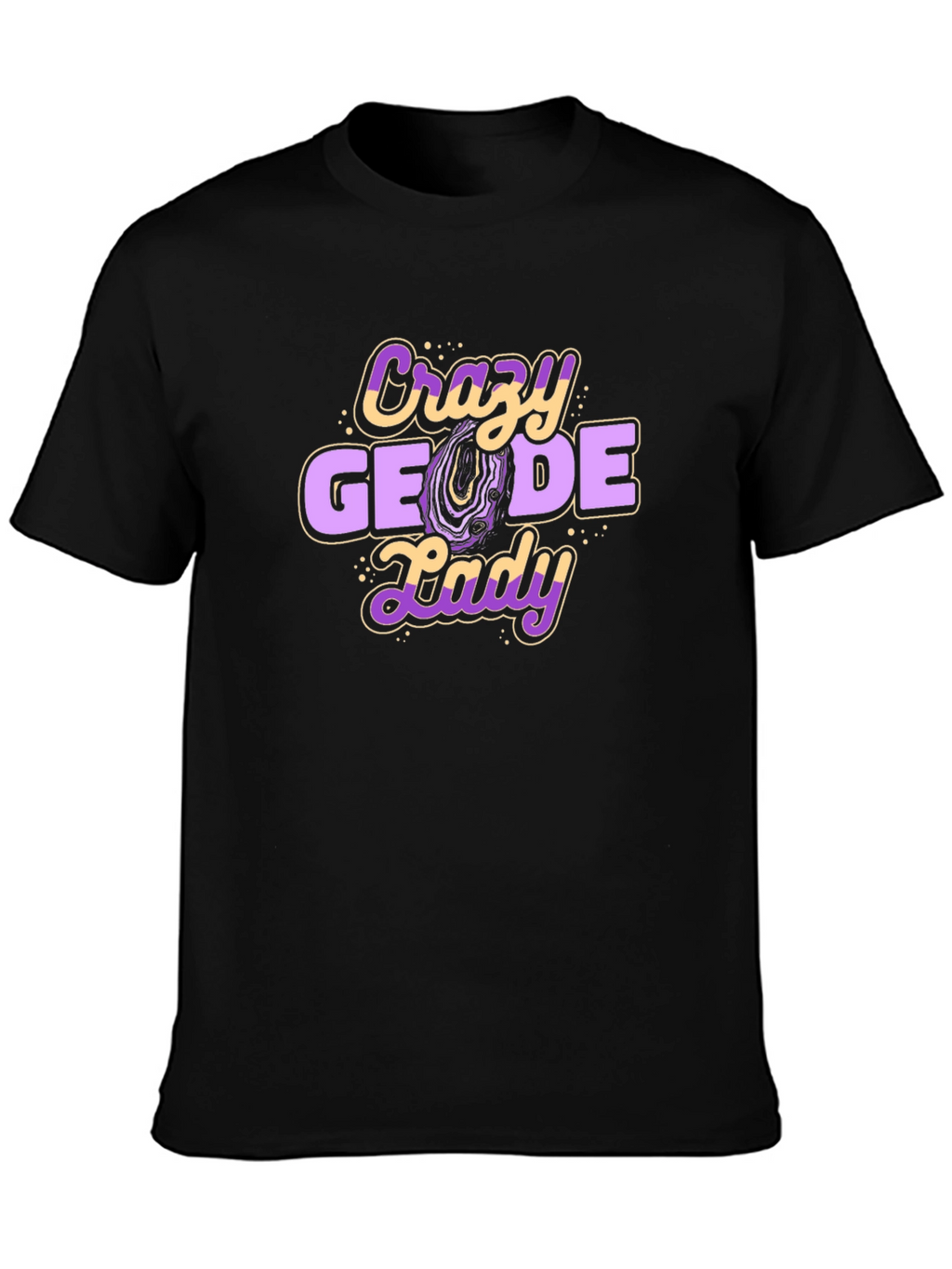 Crazy Geode Lady T-Shirt - Rockhound Tee