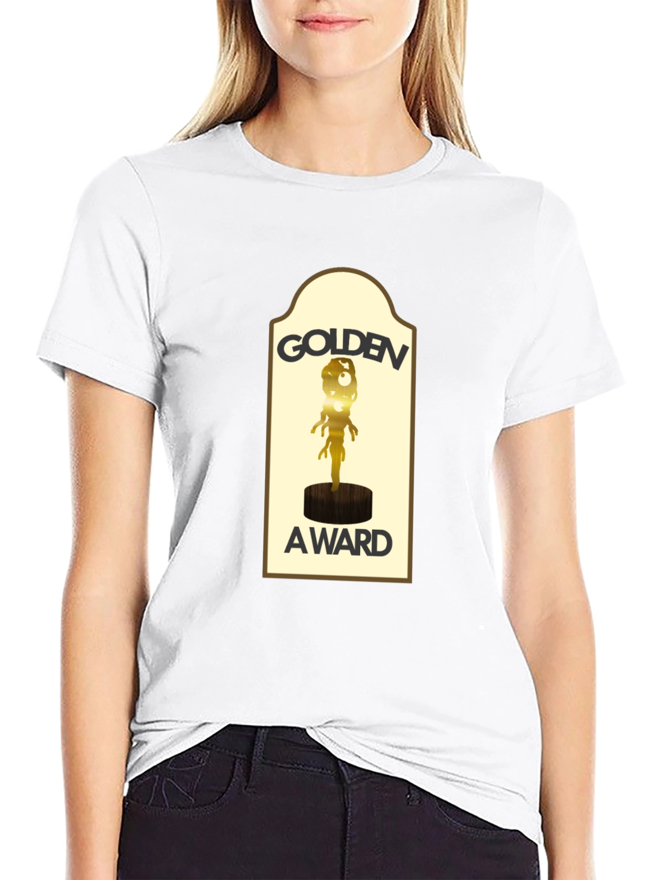 Golden Award Graphic Black T-Shirt