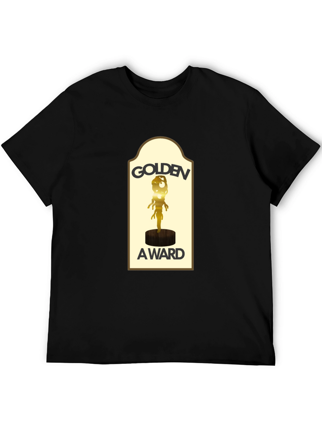 Golden Award Graphic Black T-Shirt
