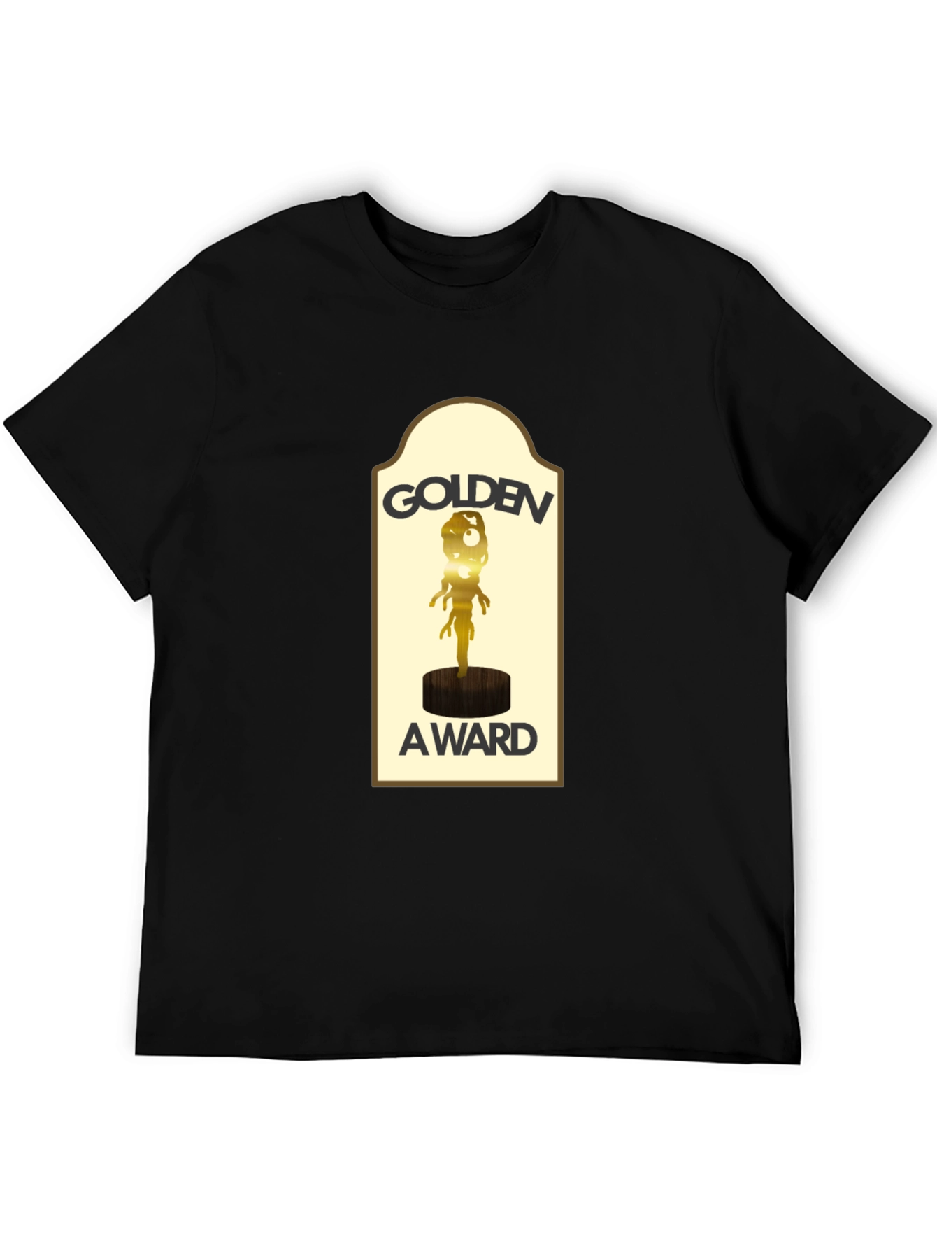 Golden Award Graphic Black T-Shirt