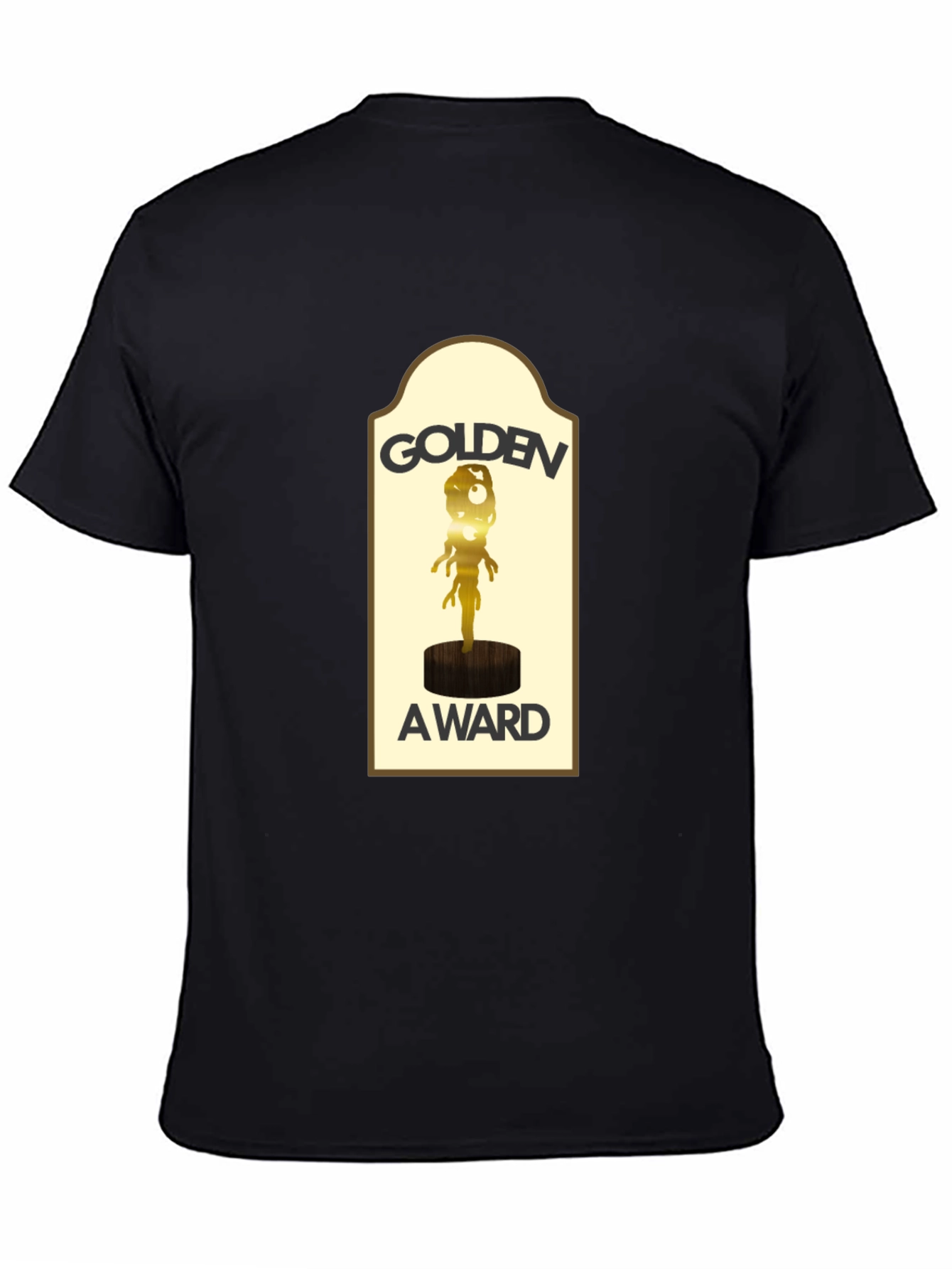 Golden Award Graphic Black T-Shirt