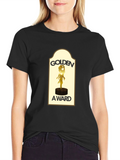 Golden Award Graphic Black T-Shirt