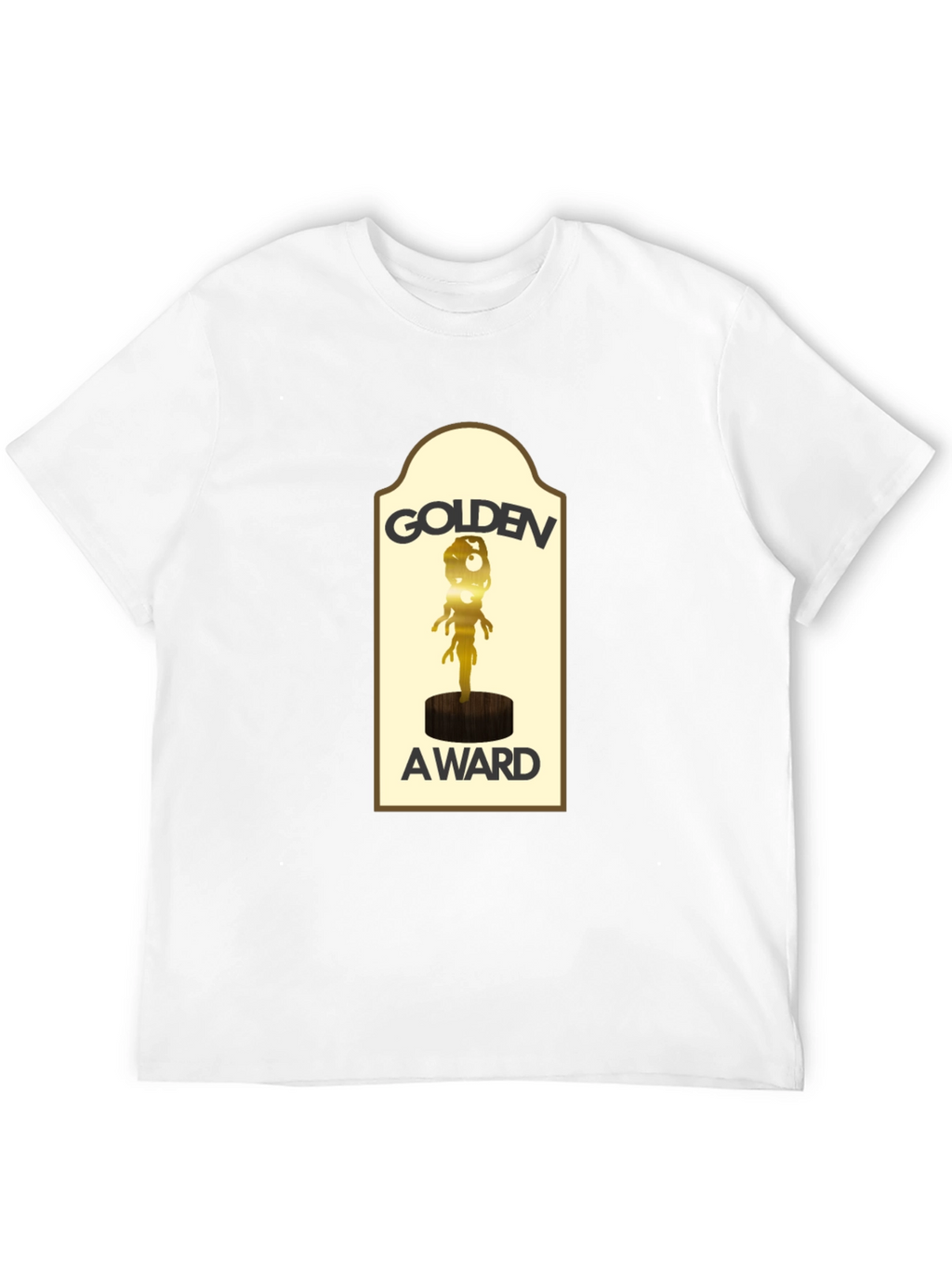Golden Award Graphic Black T-Shirt