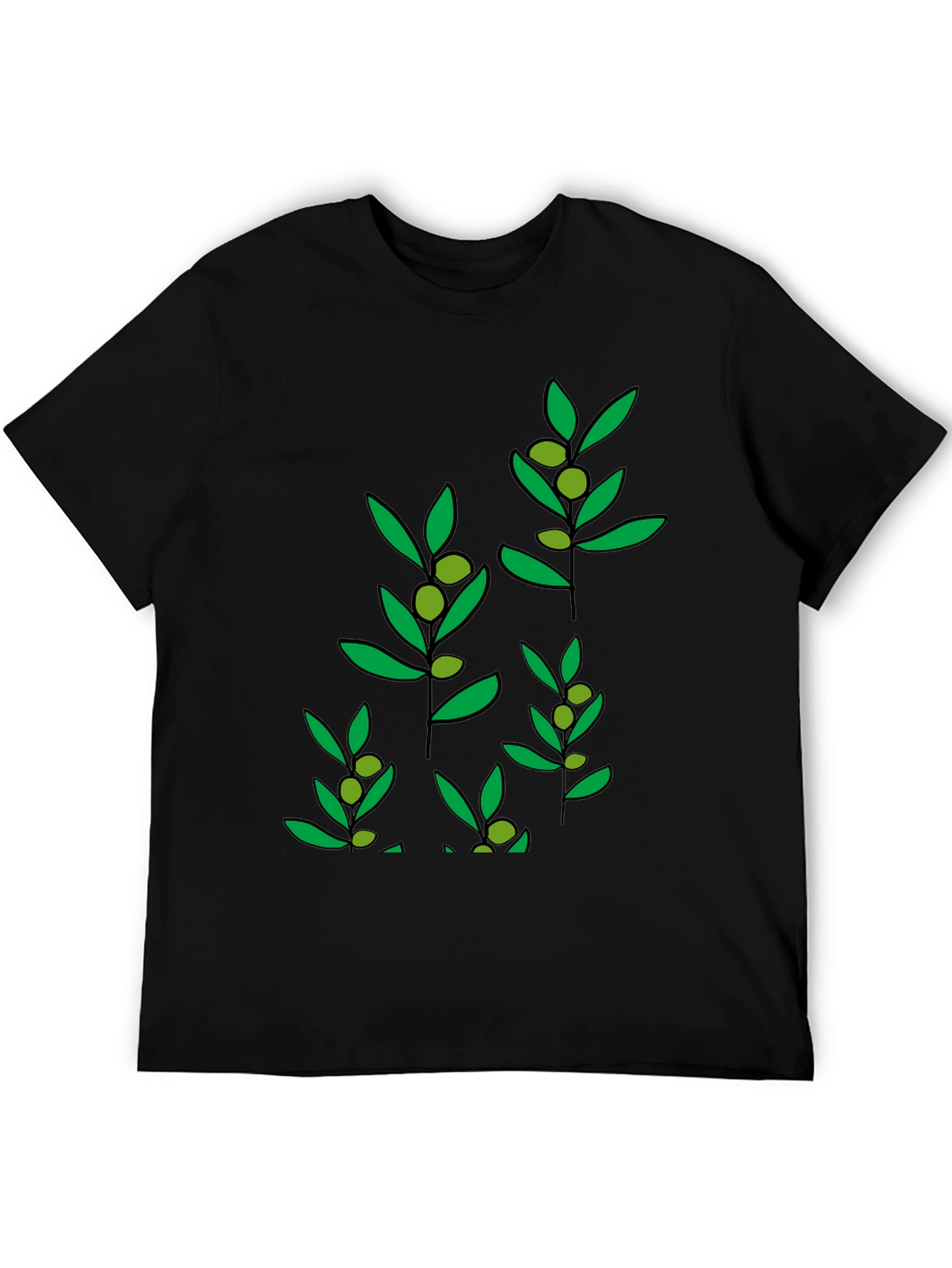 Olive Branch Graphic T-Shirt - Stylish Comfort