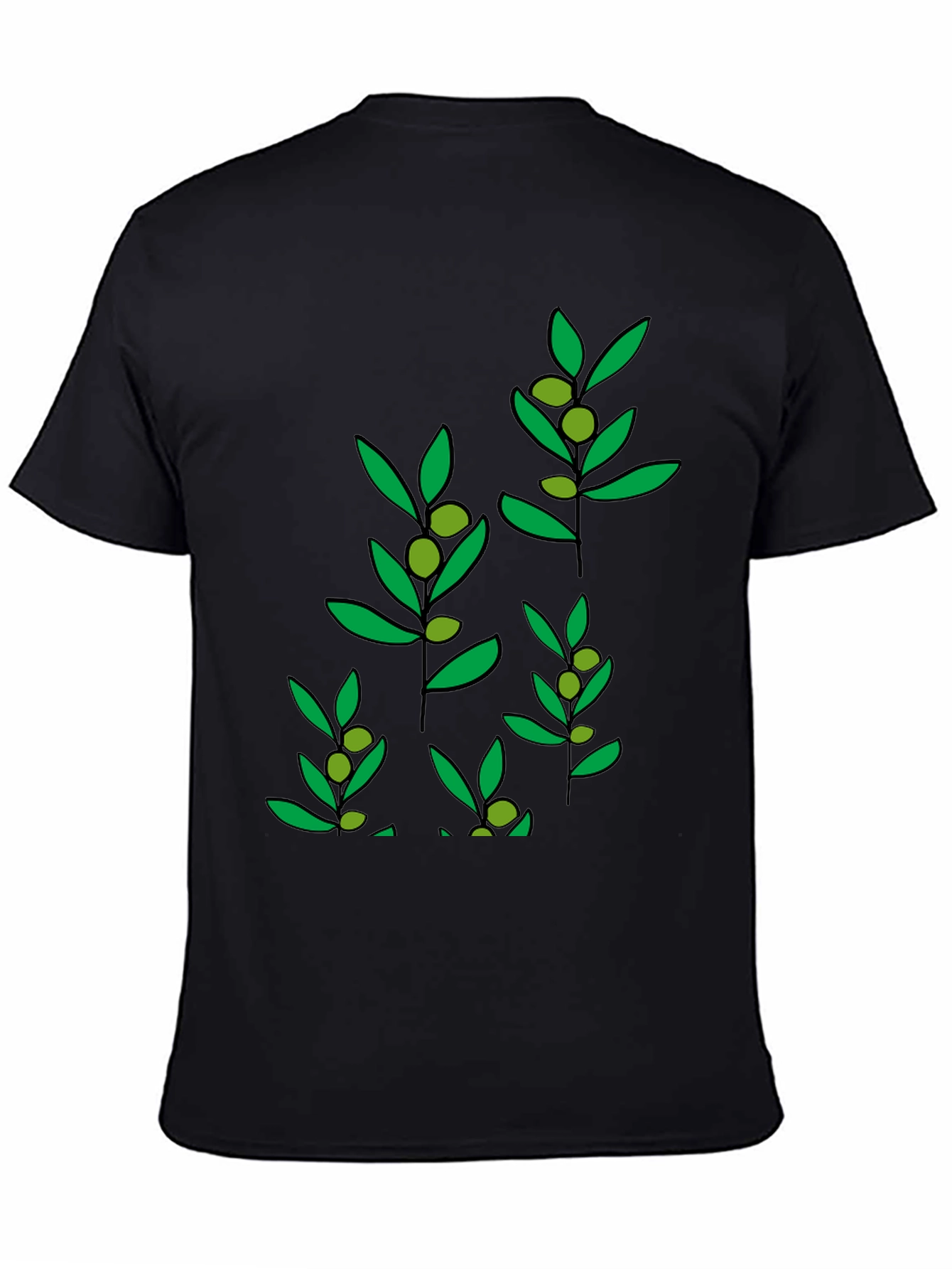 Olive Branch Graphic T-Shirt - Stylish Comfort