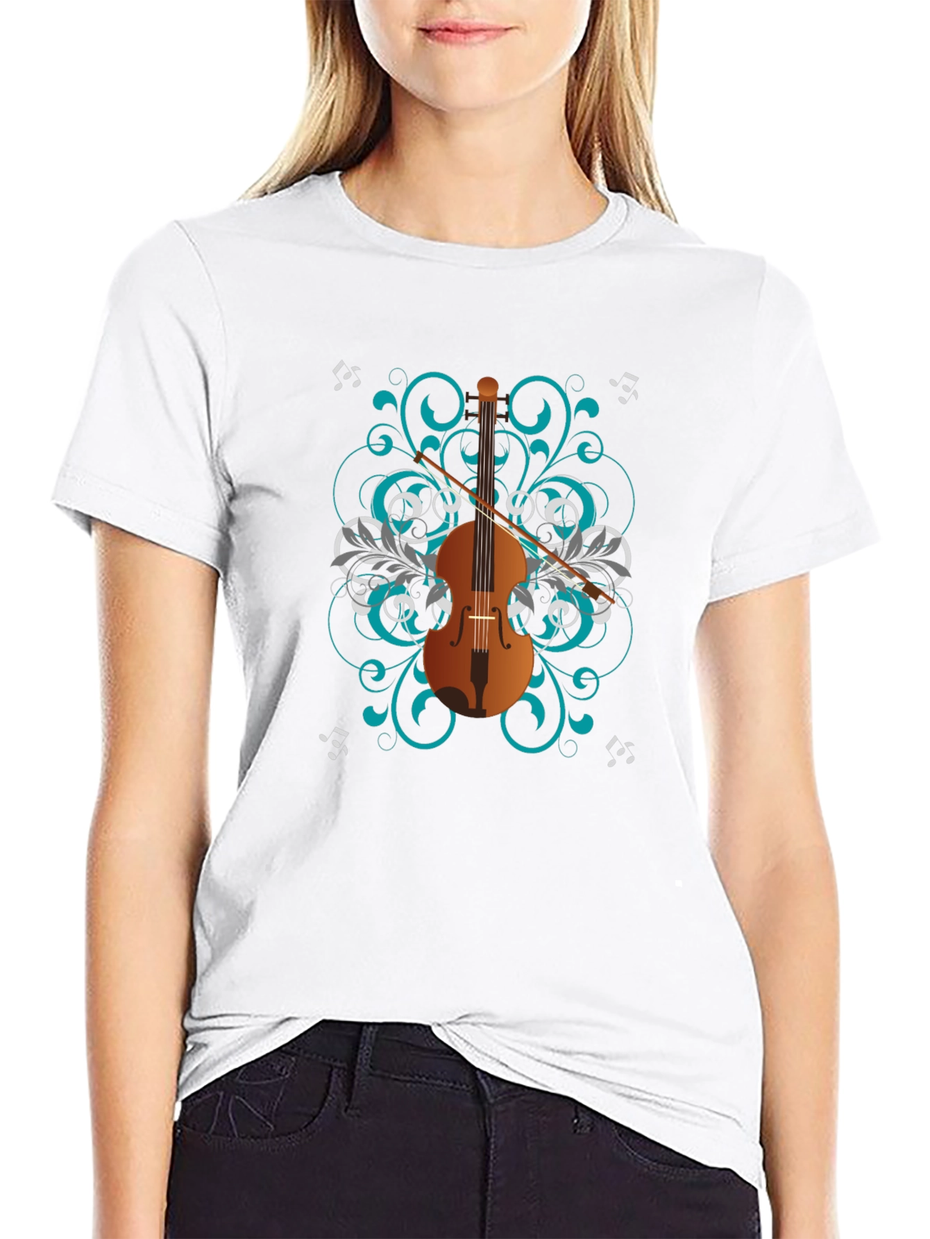 Musical Cello Graphic Tee - Stylish Musician T-Shirt