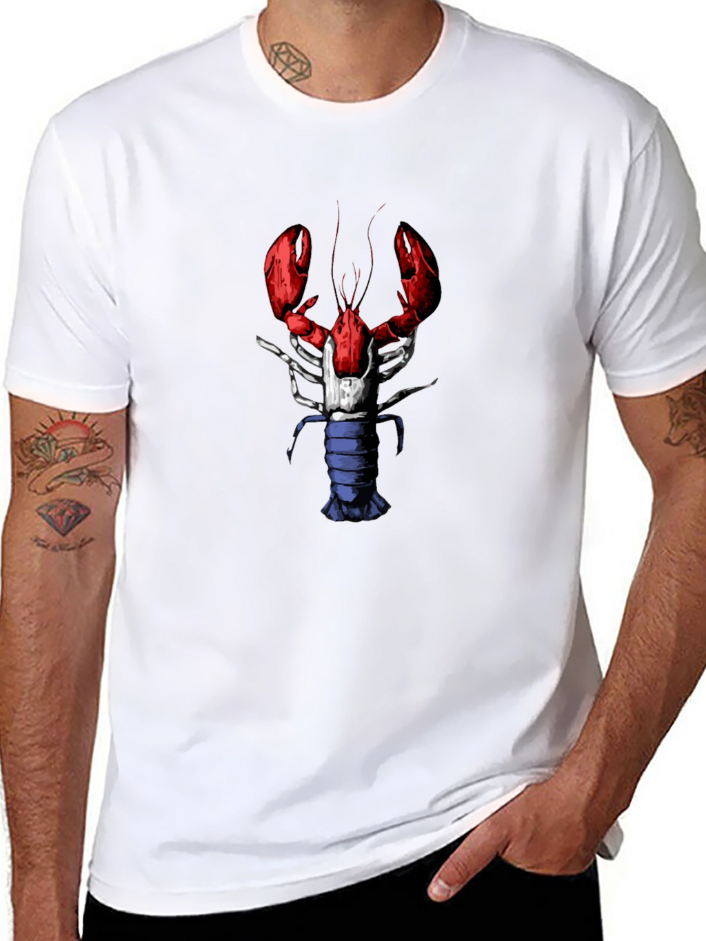 Lobster Graphic Tee - Quirky Mens T-Shirt