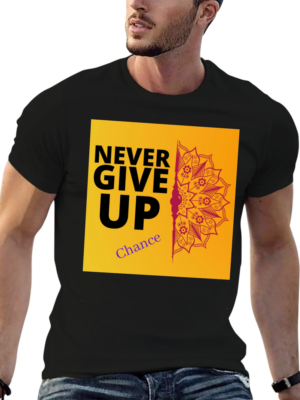 Never Give Up Graphic Tee