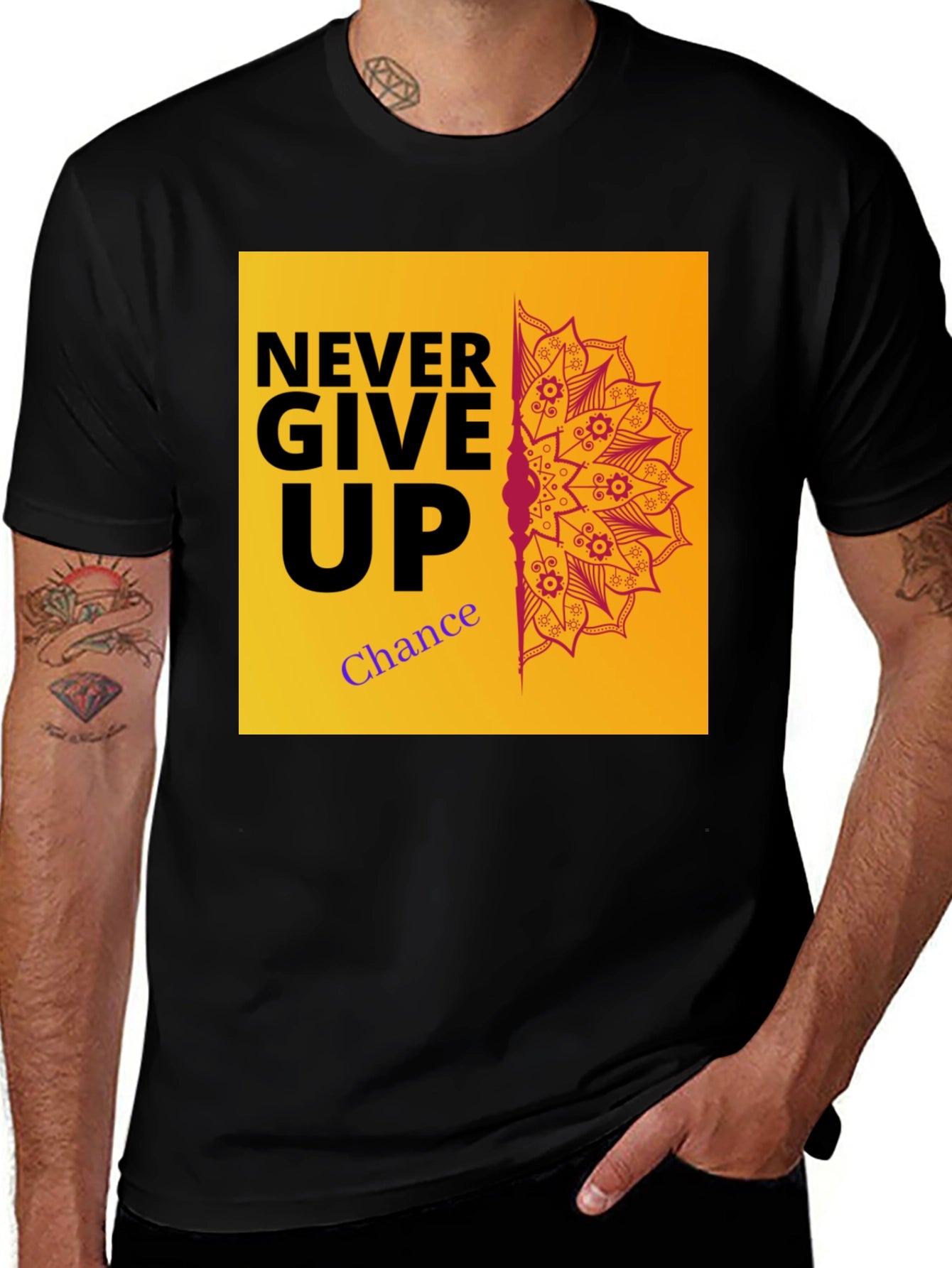 Never Give Up Graphic Tee