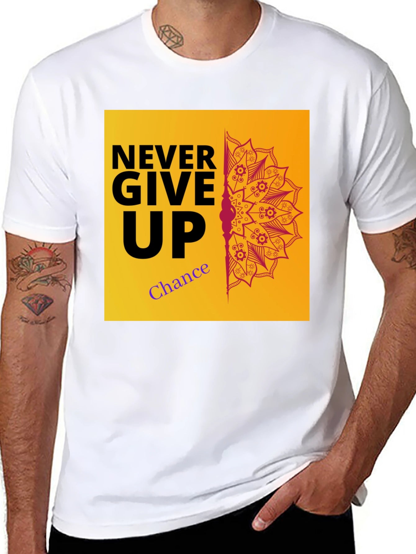 Never Give Up Graphic Tee
