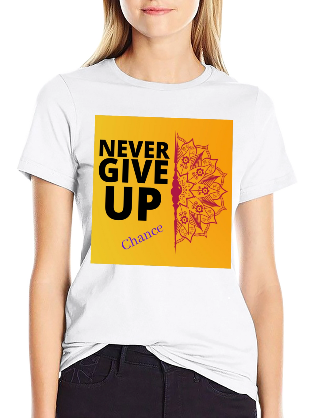 Never Give Up Graphic Tee