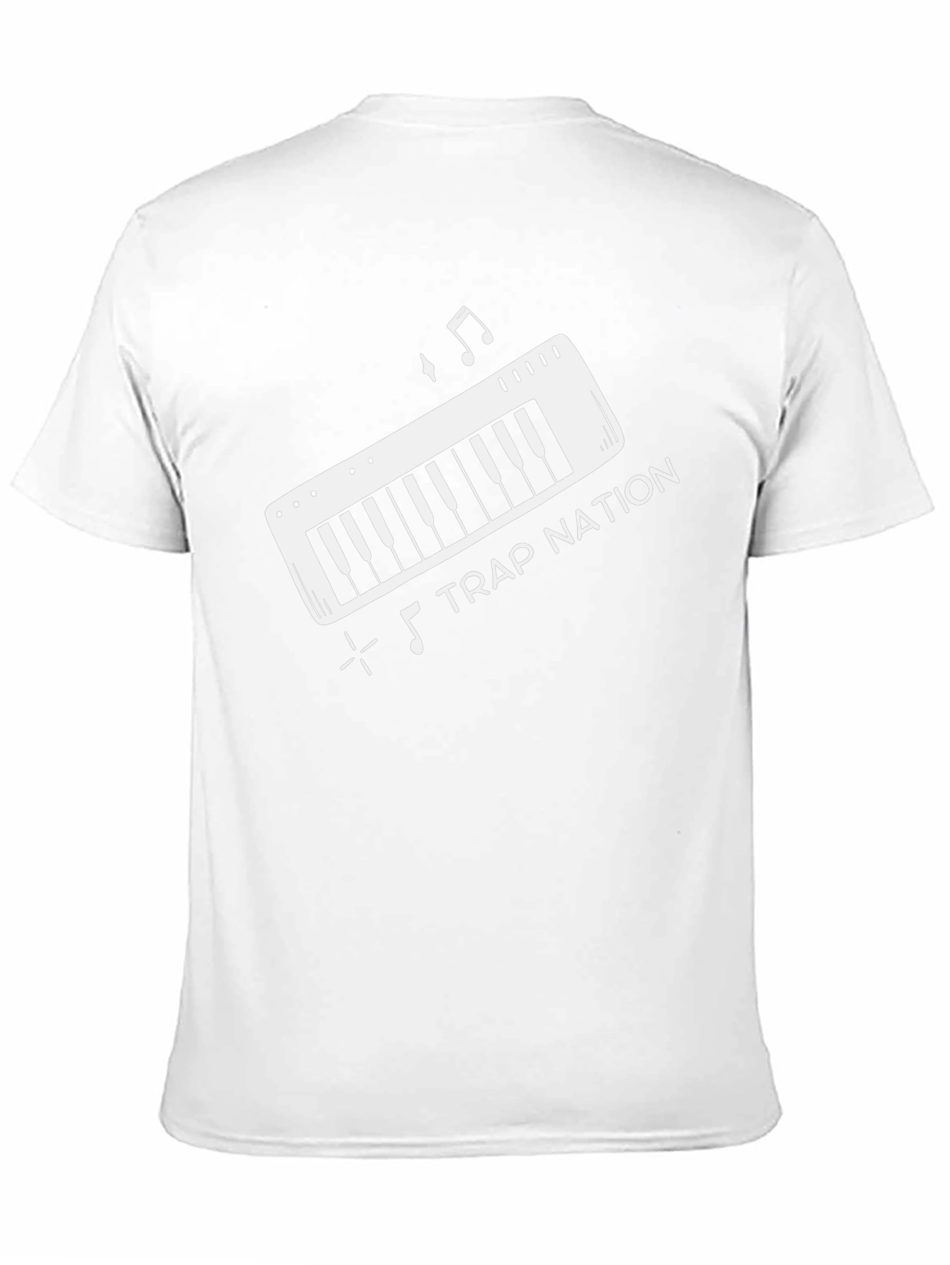Trap Nation Music Keyboard Black Graphic Tee