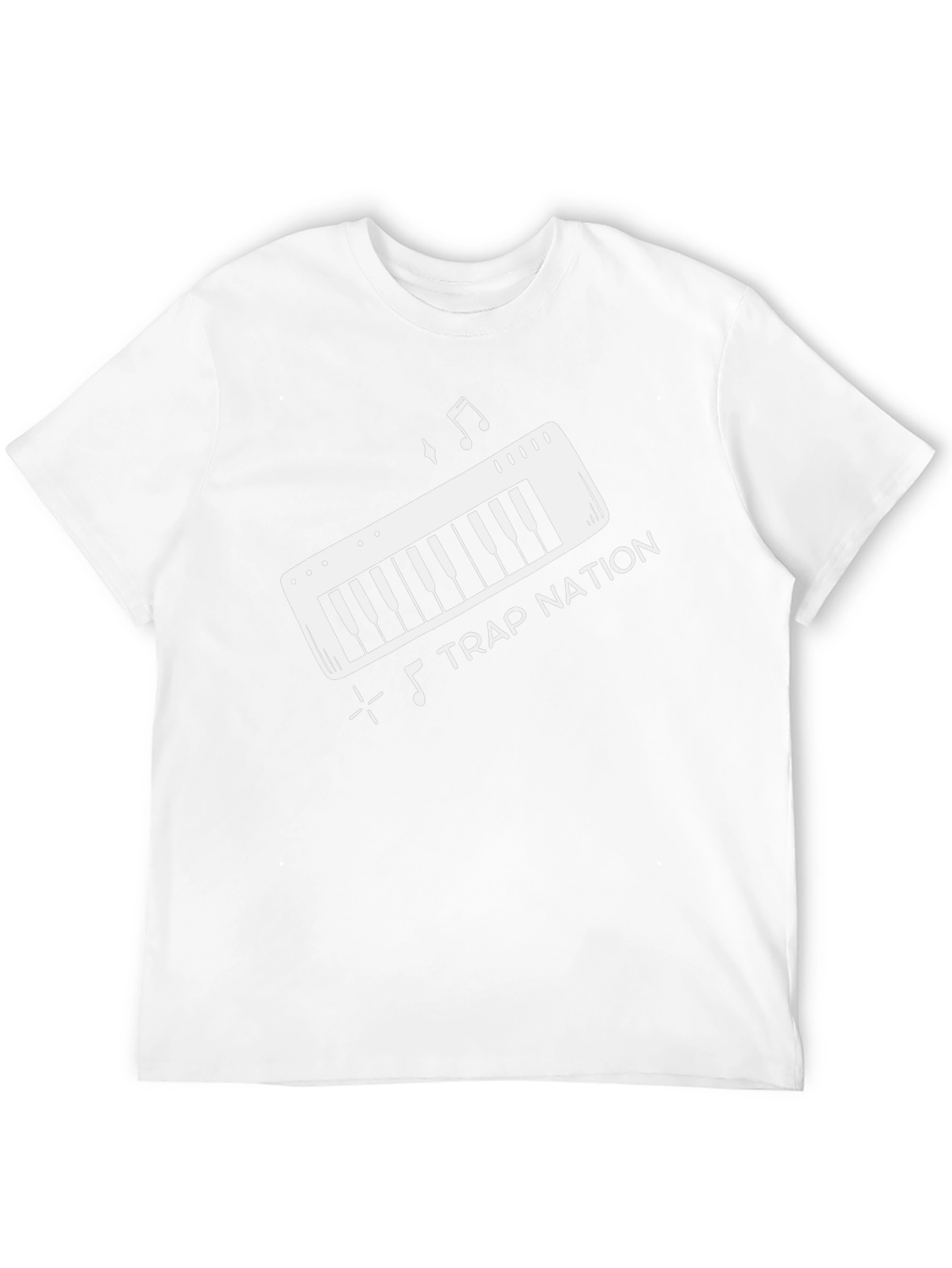 Trap Nation Music Keyboard Black Graphic Tee