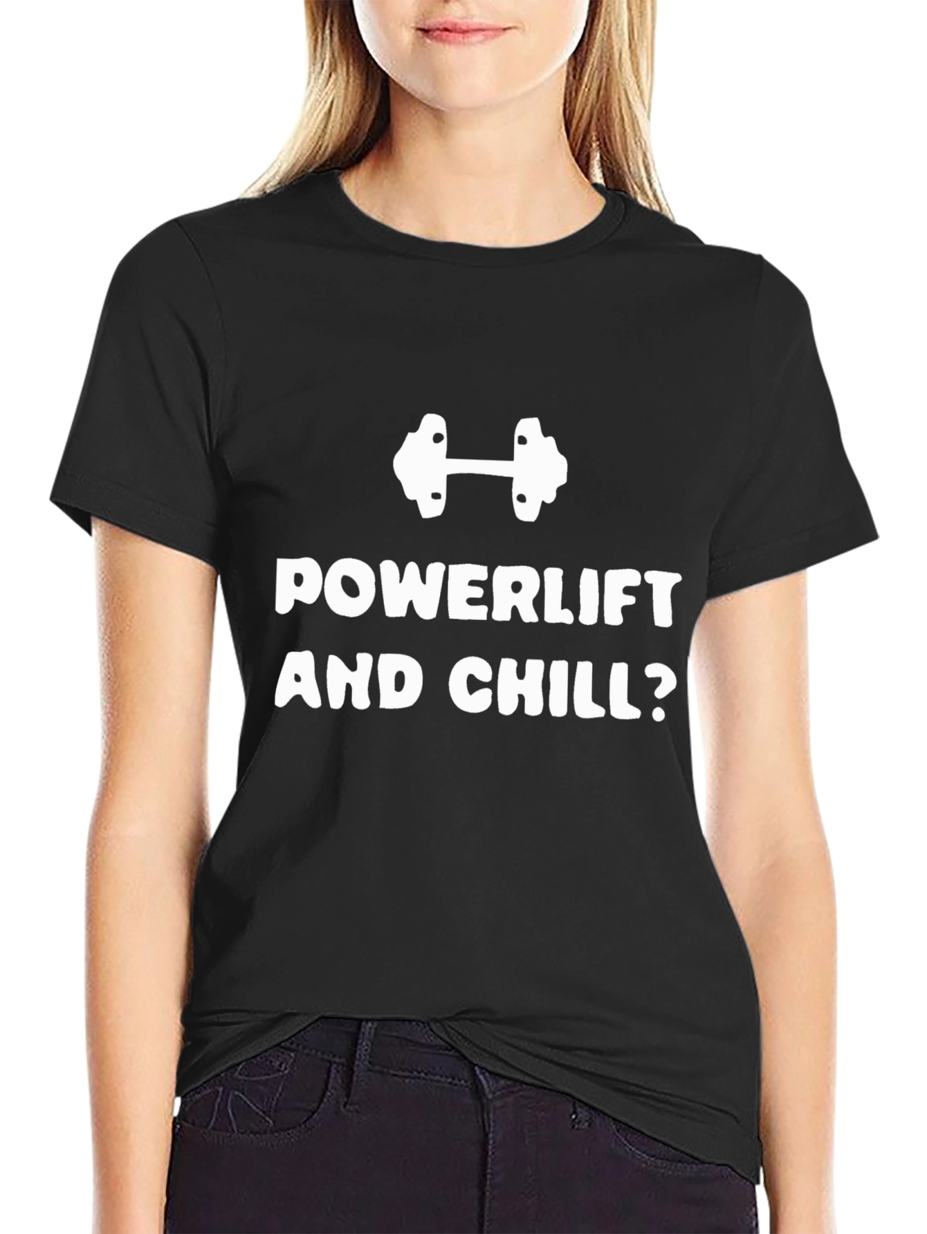 Powerlift and Chill T-Shirt - Funny Workout Tee