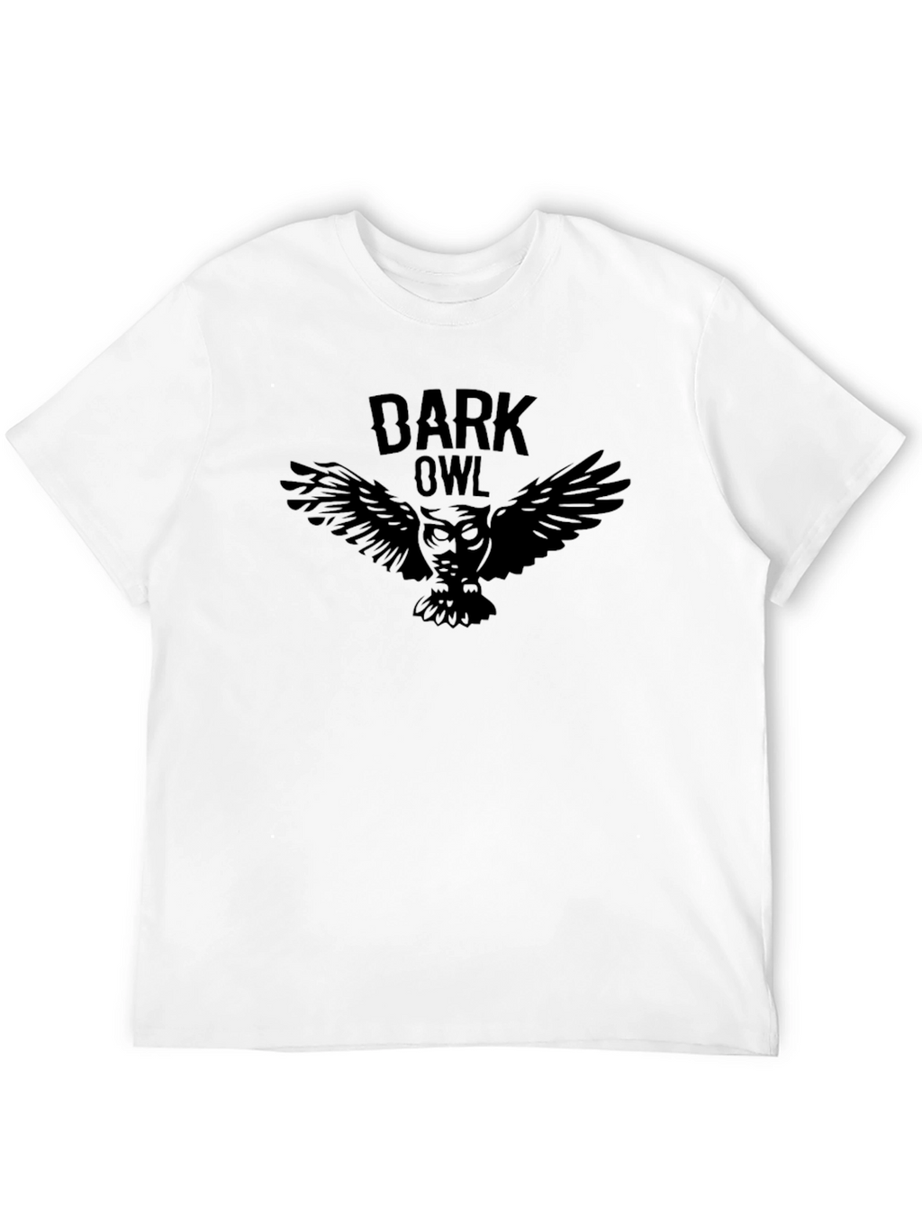 Dark Owl Graphic T-Shirt - Premium Black Cotton Tee