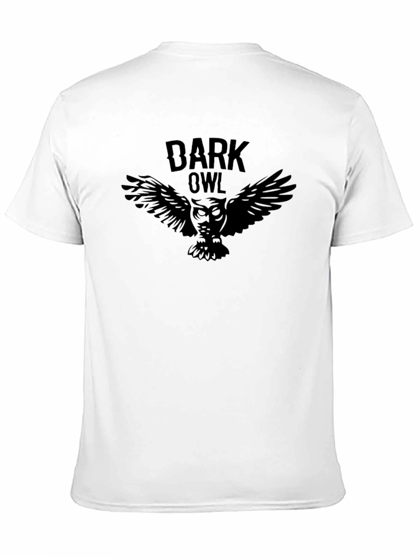 Dark Owl Graphic T-Shirt - Premium Black Cotton Tee