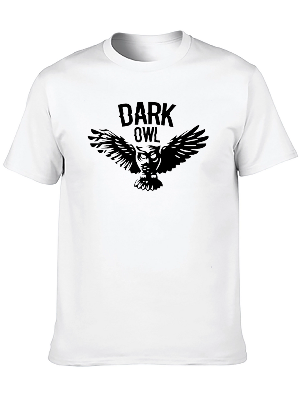 Dark Owl Graphic T-Shirt - Premium Black Cotton Tee