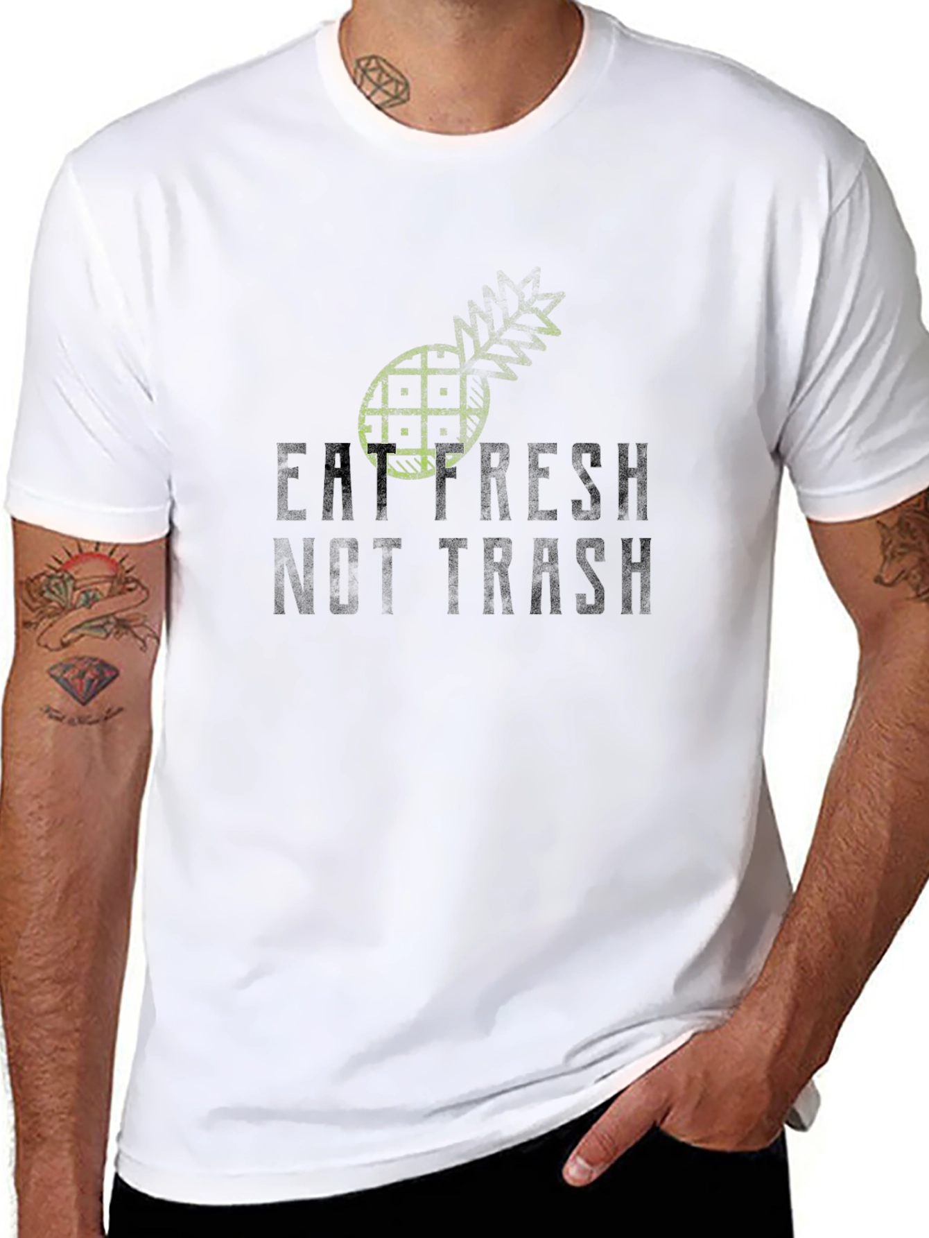 Eat Fresh Not Trash - Graphic T-Shirt