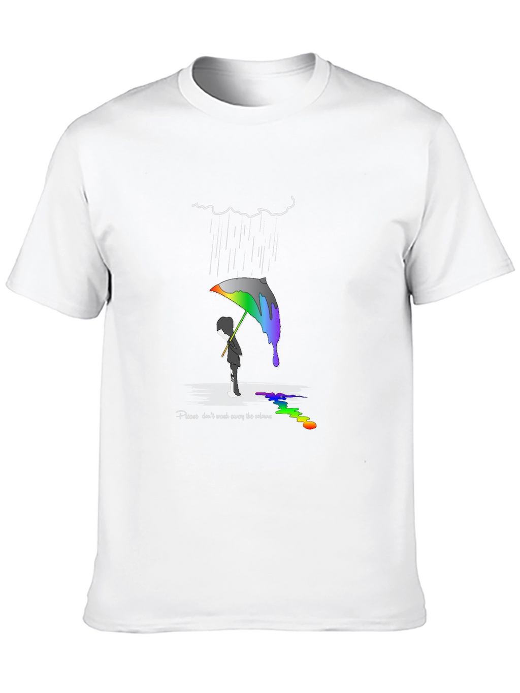 Colorful Rainbow Umbrella T-Shirt
