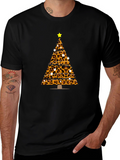 Leopard Print Christmas Tree T-Shirt
