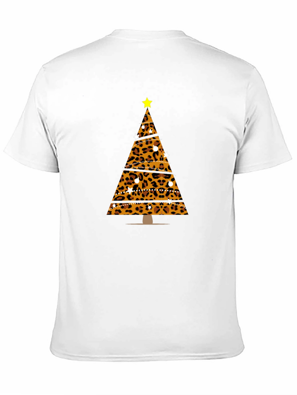 Leopard Print Christmas Tree T-Shirt