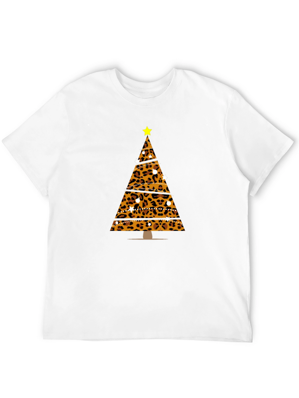 Leopard Print Christmas Tree T-Shirt