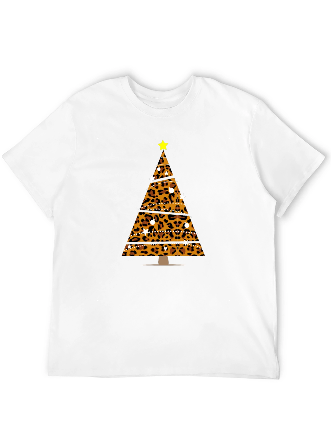 Leopard Print Christmas Tree T-Shirt