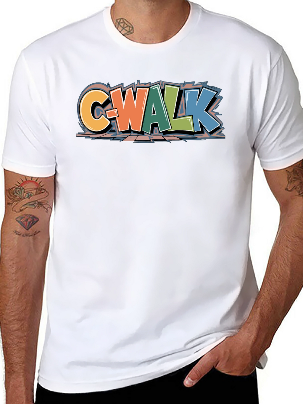 C-Walk Graffiti Style Black T-Shirt