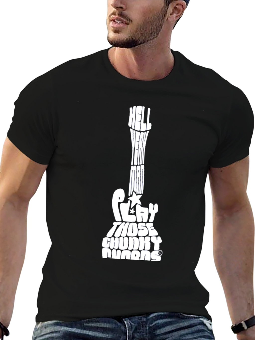 Hell Yeah Man Guitar Chord T-Shirt