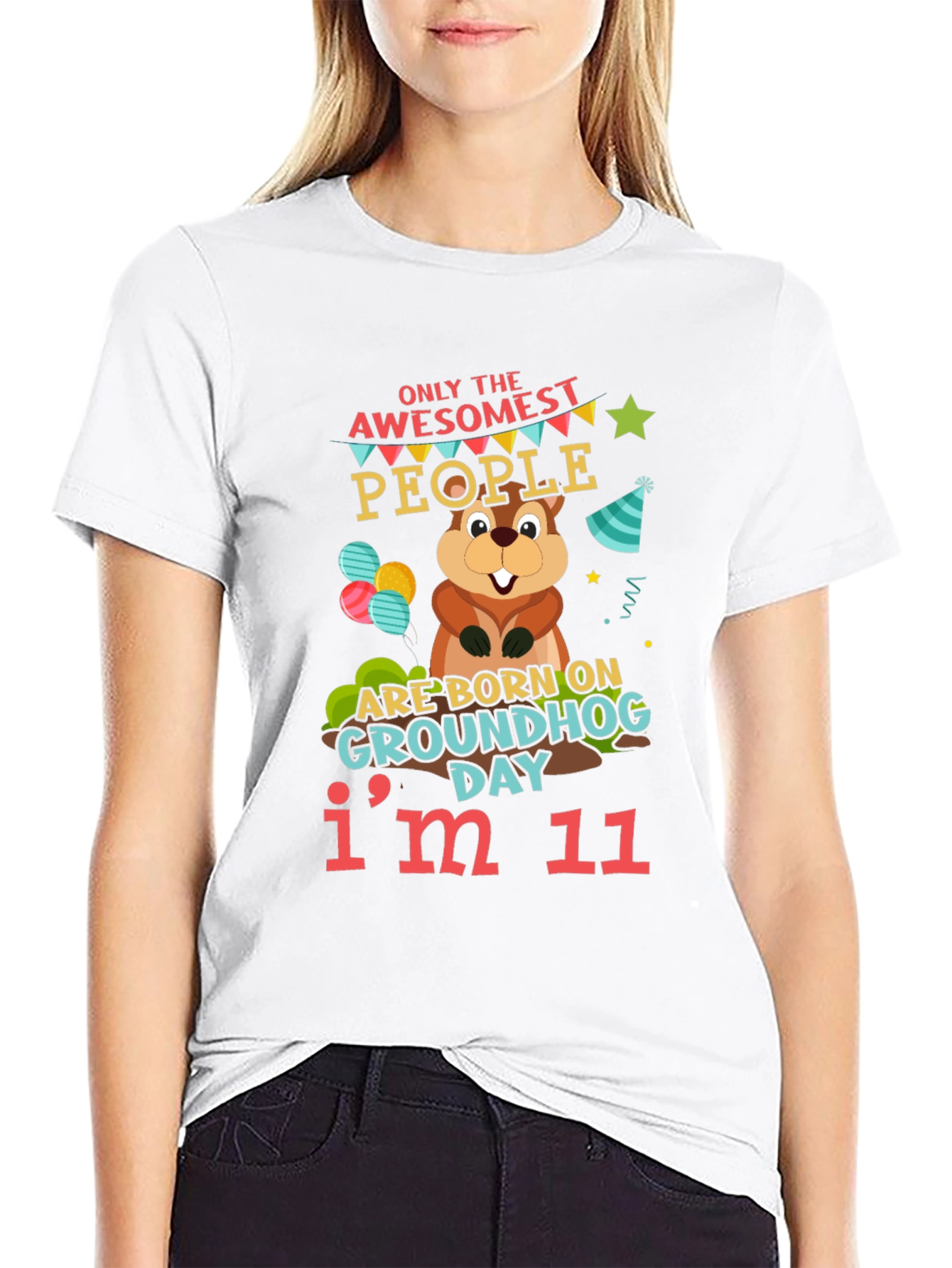 Awesome Groundhog Day 11th Birthday T-Shirt
