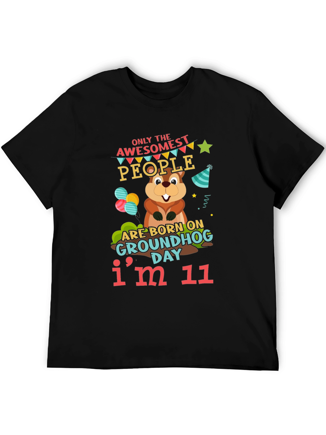 Awesome Groundhog Day 11th Birthday T-Shirt