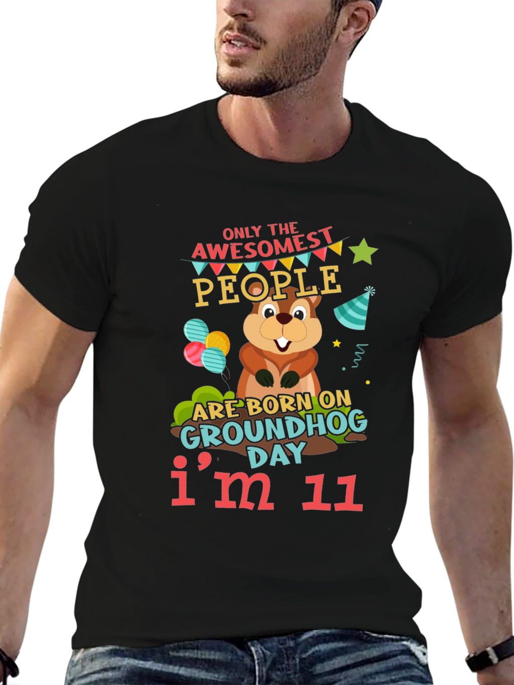 Awesome Groundhog Day 11th Birthday T-Shirt