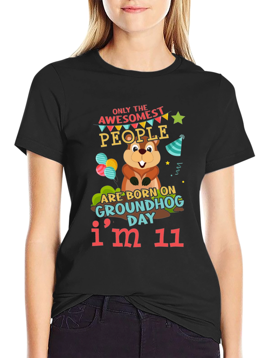 Awesome Groundhog Day 11th Birthday T-Shirt