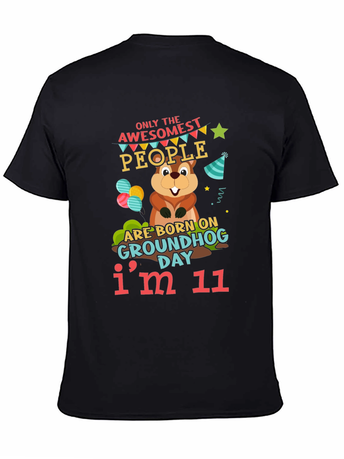 Awesome Groundhog Day 11th Birthday T-Shirt