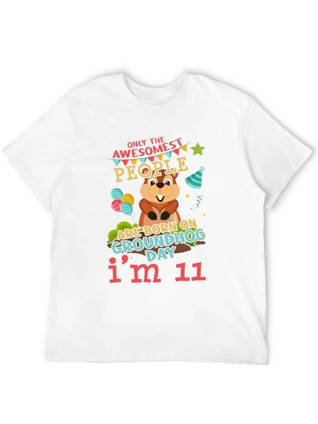 Awesome Groundhog Day 11th Birthday T-Shirt