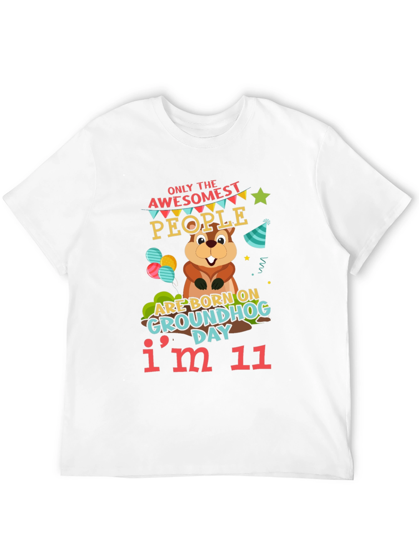 Awesome Groundhog Day 11th Birthday T-Shirt